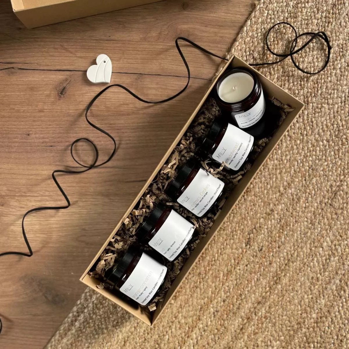 Pack of 5 Scented Soy Candles Αρωματικά Κεριά Αρωματικά Χώρου Lieon