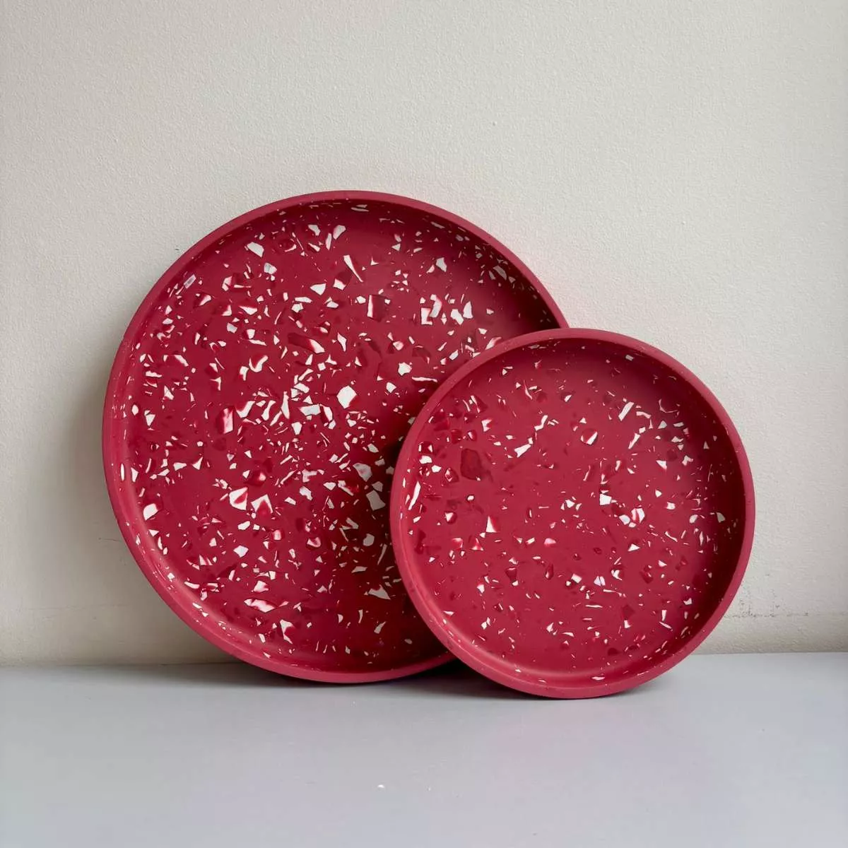 Terrazzo Round Tray Terrazzo Round Tray Χειροποίητη Κατασκευή λήιον