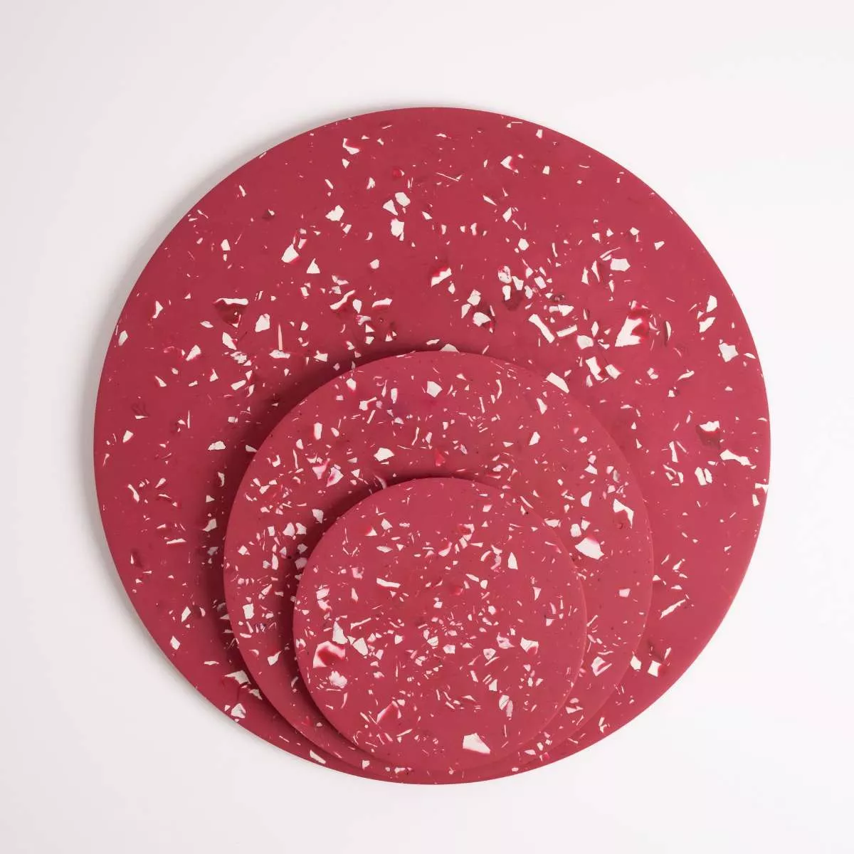 Terrazzo Round Tray Flat Terrazzo Round Tray Flat, Handmade Home Decorations by Lieon