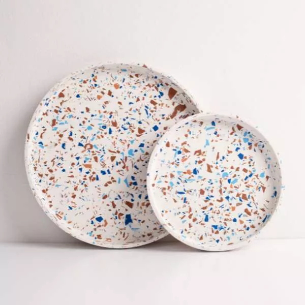 Terrazzo Round Tray Terrazzo Round Tray Handmade Creations By Lieon