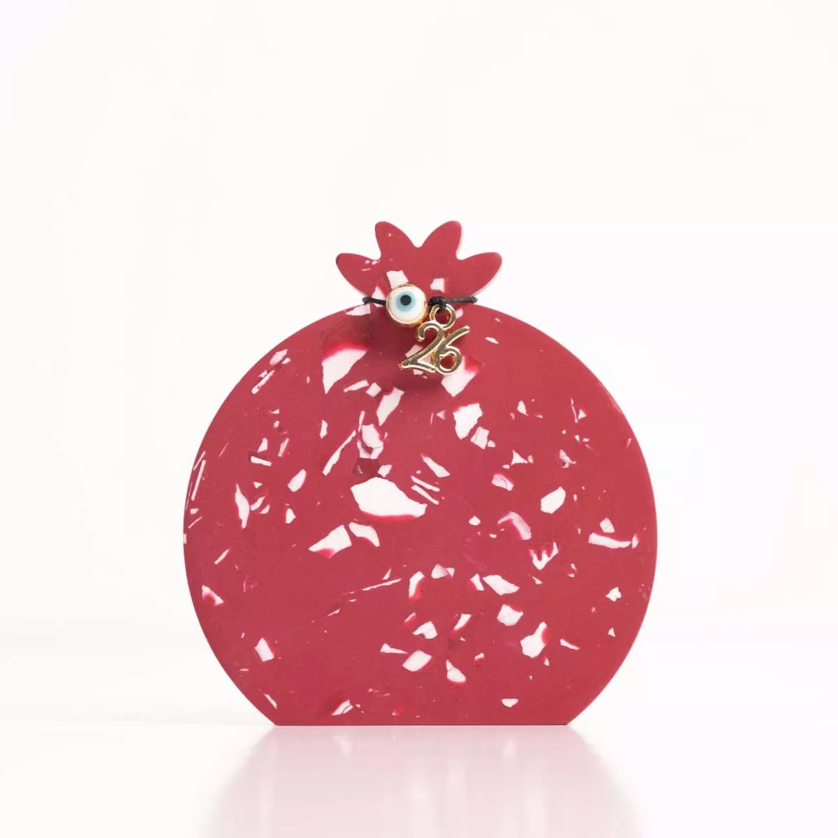 Terrazzo Pomegranate Lucky Charm Terrazzo Pomegranate Lucky Charm Χειροποίητη Κατασκευή λήιον