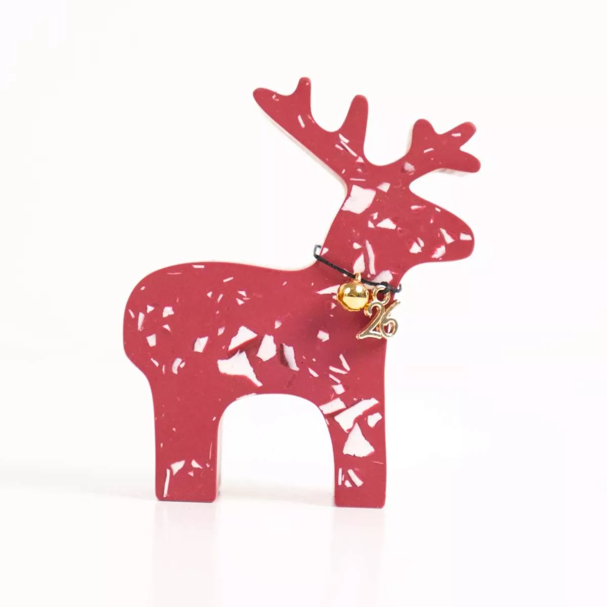 Terrazzo Reindeer Lucky Charm Terrazzo Reindeer Lucky Charm Χειροποίητη Κατασκευή λήιον